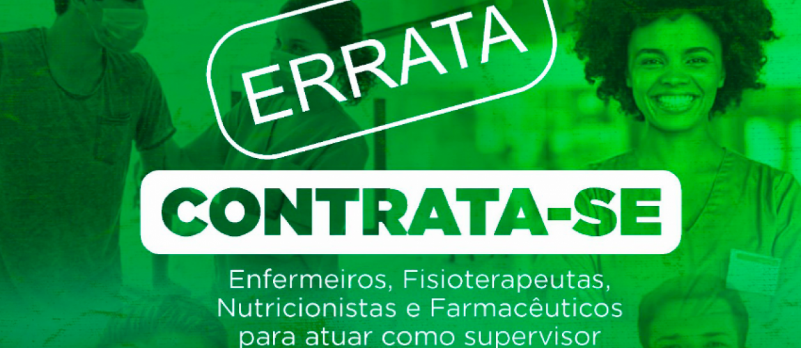 Errata: Supervisor de Estágio