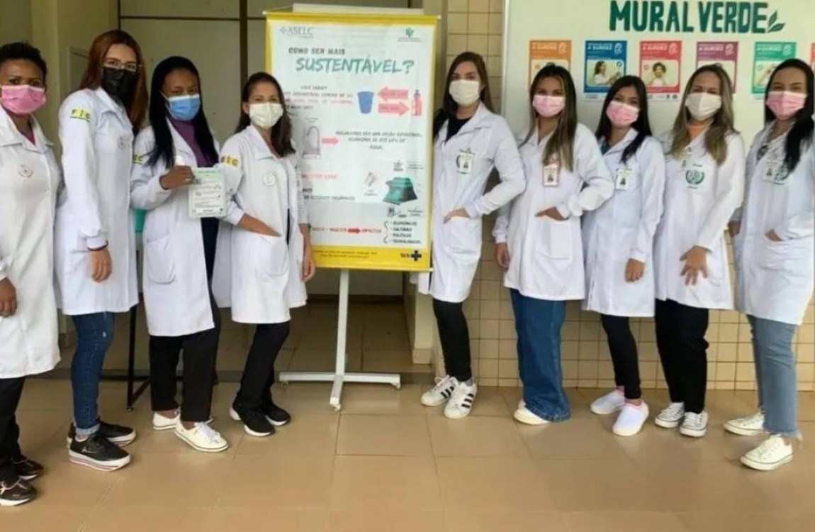 Alunos do curso de Nutrição da FIC realizam ação sobre práticas sustentáveis no HRPA